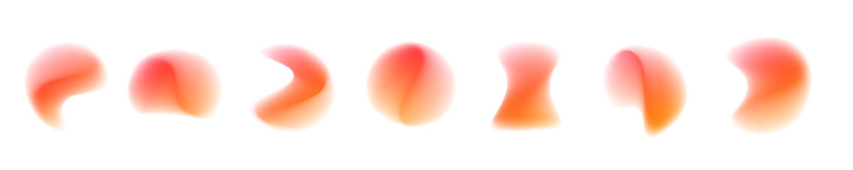 Glowing liquid gradient circle with pastel neon droplets, soft aurora shimmer, and smooth spherical flow. vector  © Strongstock03