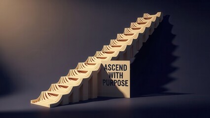 Ascending Staircase Symbolizing Purpose and Growth