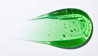 Fototapeta premium グリーンの透明なジェル素材画像