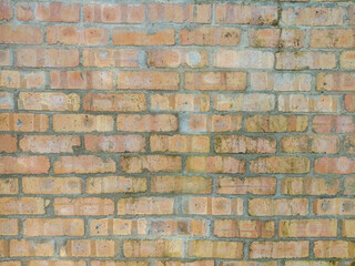 Obraz premium Rustic Red Brick Wall Texture Background with Natural Weathering