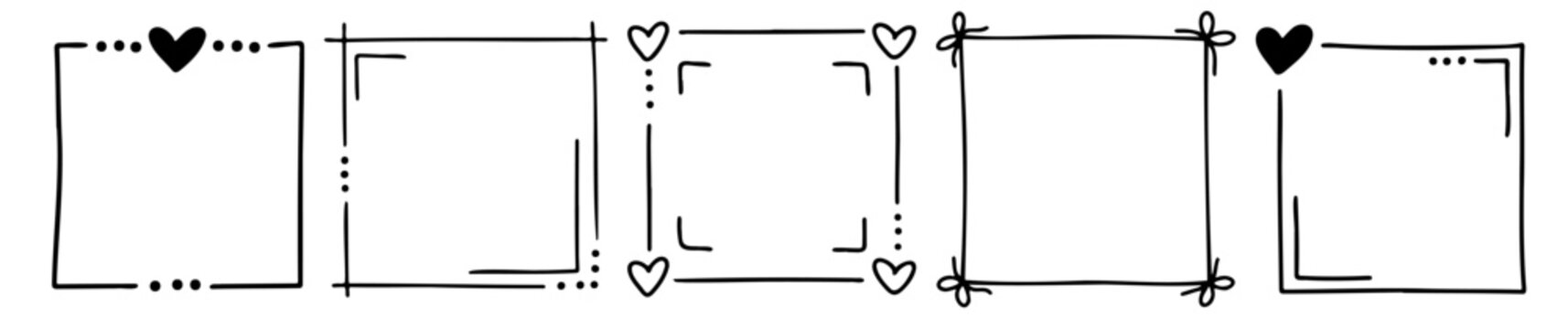 Artistic frame set created for qr code placement and scan me prompts. Hand drawn scribble style works well for posters, stickers, social media and digital layouts.