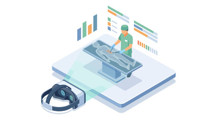 Obraz premium Isometric Cloud Security and Email Automation: Robotic Arms Filtering Data on Conveyor Belt