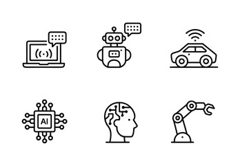 Fototapeta premium Vector icons representing web browsers with various functions and features.
