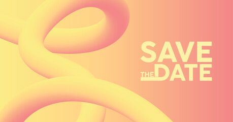 Save the date banner. Can be used for business, marketing and advertising. logo graphic design of event summit made for Technology and upcoming events.