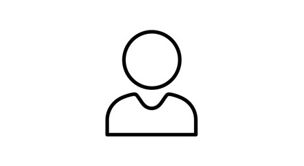 Simple Icon Representing a Person or User.