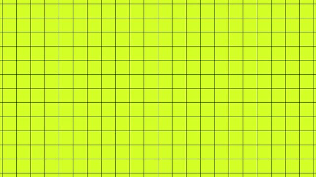 Yellow Green Grid with Black Lines Background