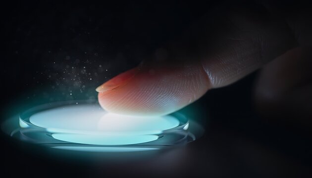 Closeup of a transparent rectangular laboratory cuvette or sample holder with reflective surfaces, dramatically lit against a dark background.