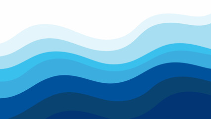 Fototapeta premium Abstract wave pattern with varying shades of blue and white