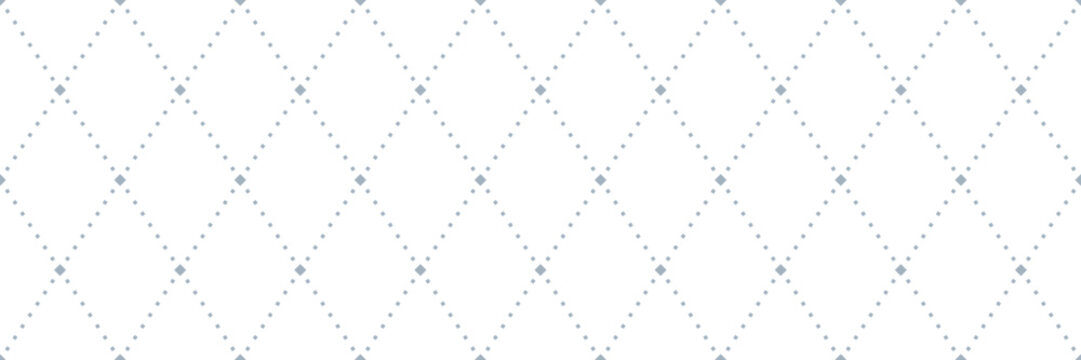 Minimalist rhombus harlequin argyle green blue geometric square tile trellis banner