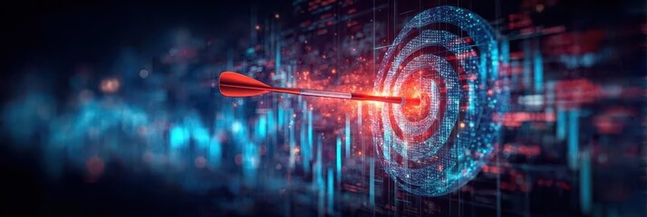 Obraz premium Effective strategy depends on selecting the right target in a changing setting, where precision guides improvement and shapes a reliable solution