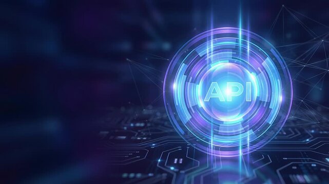 AI integration API core system cloud supports autonomous task management SaaS development digital technology solutions innovative data network software futuristic interface