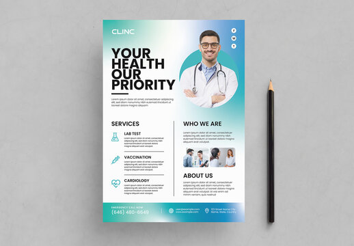 Medical and Clinic Flyer Template