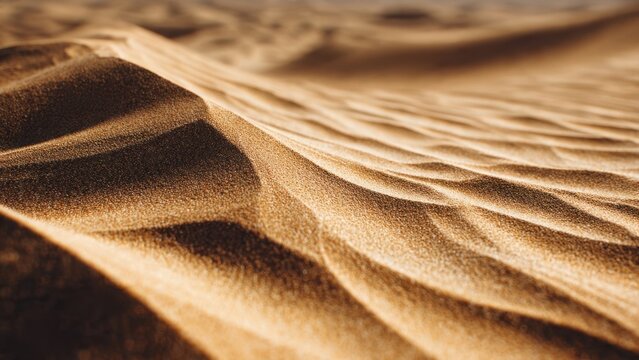 Close-up of Sand Dunes in Desert Landscape