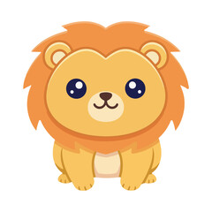 Cute Cartoon Lion design Illustration