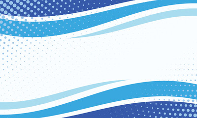 blue curve background with halftone