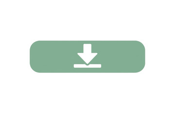 Obraz premium Green download button icon featuring a downward arrow for web ui and digital content saving
