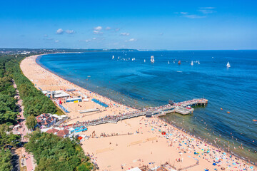 Baltic Sea beach in Gdansk Brzezno at summer, Poland. © Patryk Kosmider