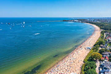 Baltic Sea beach in Gdansk Brzezno at summer, Poland. © Patryk Kosmider