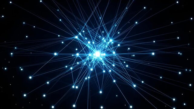 Network Nexus: A stunning visual representation of a central hub, interconnected with a complex web of glowing lines, suggesting the intricate workings of a vast network.