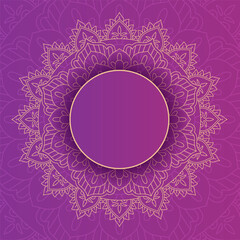 Decorative mandala background with an Indian themed mandala design 