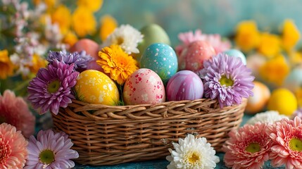 Rustic Wicker Basket Vector with Fresh Red Tomatoes and Herbs