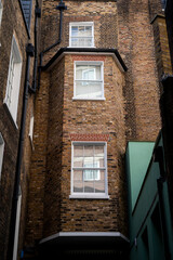 Residential house in a narrow lane, Mayfair, London, England, UK