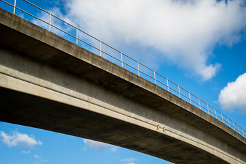 Overpass at Lower Lee Crossing, Tower Hamlets, E14, London, England, UKLondon, England, UK