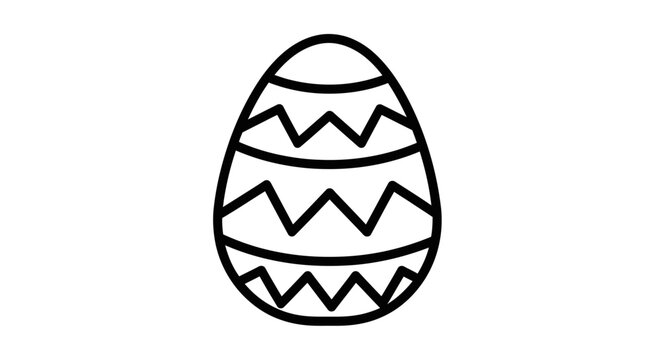 Easter egg design vector illustration egg shape cartoon drawing Vector
