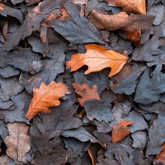 A Beautiful Autumn Scene Featuring Nature s Carpet of Decayed Leaves and Earthy Colors of Fall