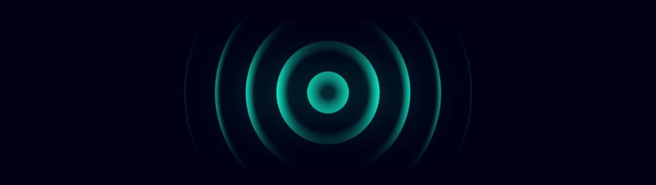 Radio waves animation. Network tower produced radio wave concept. Radio Waves in Circle Form, Radio wave signal animated background. Technology radio waves signal icon animation. 4k video