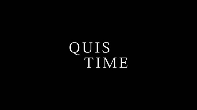 text quiz time neon sign glowing "QUIZ TIME" on a brick wall above a wooden floor
