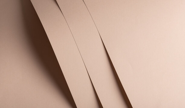 Beige smooth background minimal abstract scene. Neutral warm surface modern design backdrop concept..