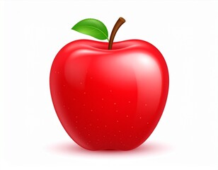 red apple isolated