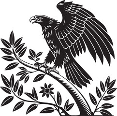 Obraz premium National Symbol of Mexico, Mexican Heritage, Eagle on Cactus, Mexican Flag Emblem, Patriotic Icon, Aztec Symbol, Mexican Culture Art, National Pride