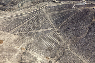 Fototapeta premium The Nasca Lines in the Desert of Nasca in Peru