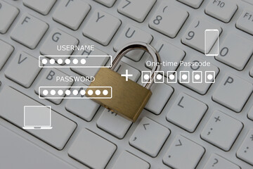 パソコンのセキュリティーイメージ―ログイン時の多段階認証