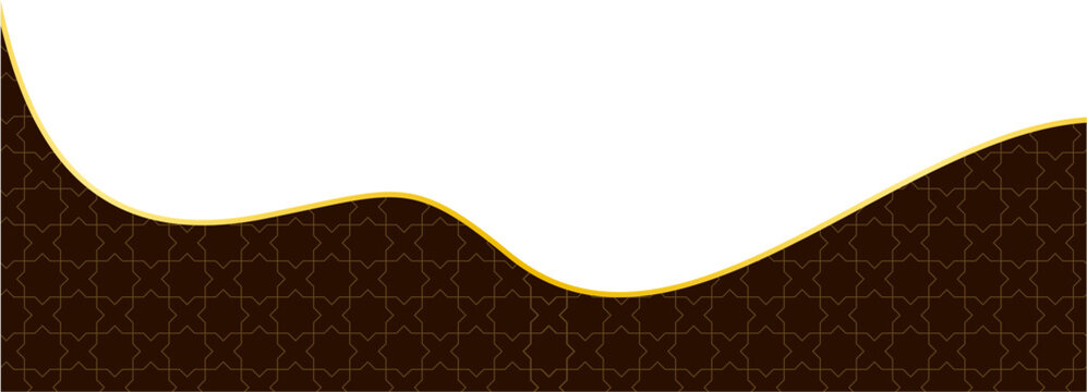 Islamic Geometric Corner and Wave Border Vector