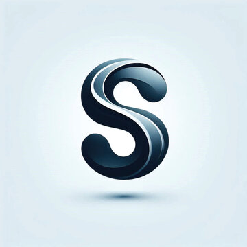 Modern Minimal Abstract Letter S Logo Icon &ndash; Clean Curved Vector Symbol