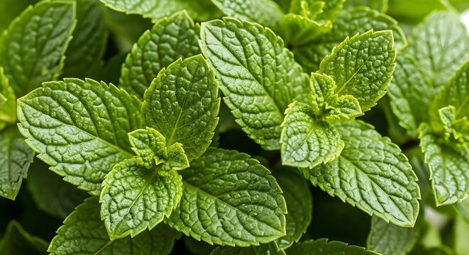 fresh mint leaves