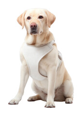 Obraz premium PNG Labrador Retriever wearing harness dog background retriever.