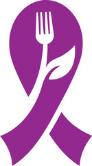 Vector Cancer knife restaurant logo