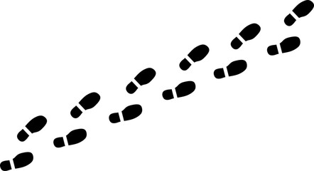 foot print on white background