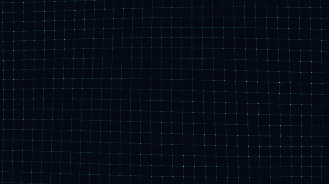 Tech holographic surface with organic wave deformation