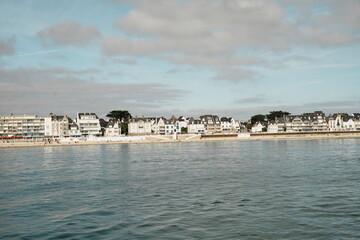 Obraz premium Vue sur Quiberon dans le Morbihan en Bretagne, France