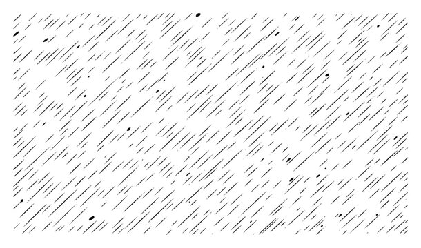 Abstract diagonal hatching texture with hand drawn sketchy lines and dark ink spots