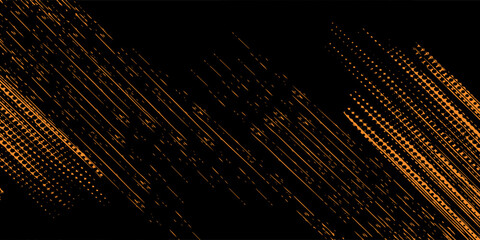 orange black brush Car sticker wrap pattern banner abstract sporty lines eps 10.