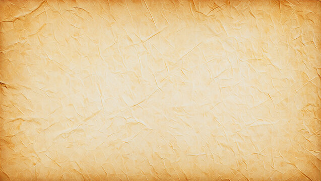 Aged textured paper background with warm sepia tones and wrinkles