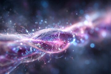 Obraz premium A swirling, colorful cosmic energy formation.
