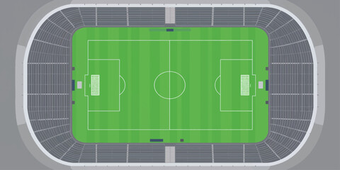Green tennis court with ball and soccer field lines illustrating a sport strategy plan on a grass pitch vector background © Razu Ahmed Emran 2