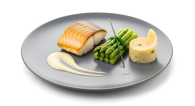  Pike-Perch Fillet Gourmet Seafood Plate
